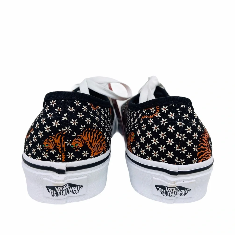 Vans Authentic Tiger Floral Womens 7 Black